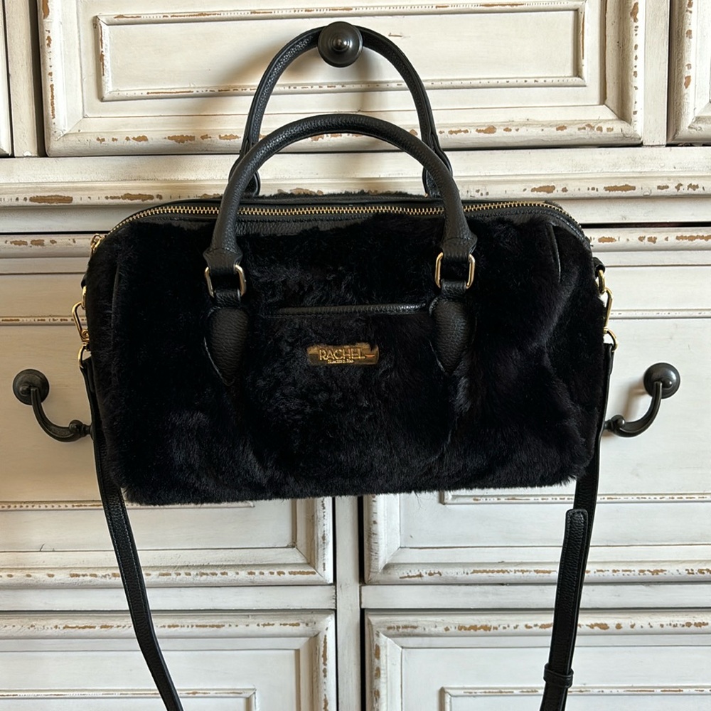 Rachel Ro fuzzy satchel